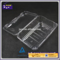Disposable transparent plastic trays and lids